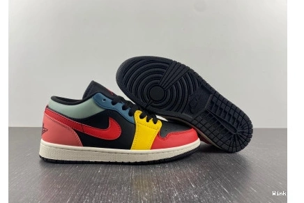 SE Jordan Low Black DN3739-060 Retro 1 Multi-Color 0727
